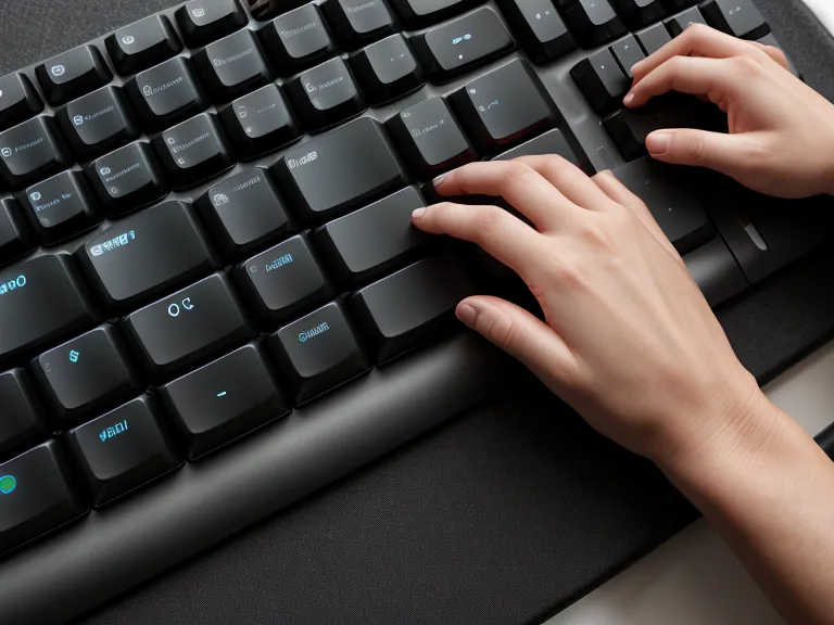 Eine Hand drückt die Taste P auf der Tastatur für das Position-Tool in Final Cut.