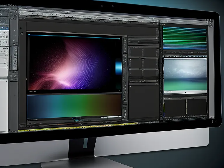 Farbräder und Color-Grading-Werkzeuge am Monitor beim Final-Cut-Pro-Workflow